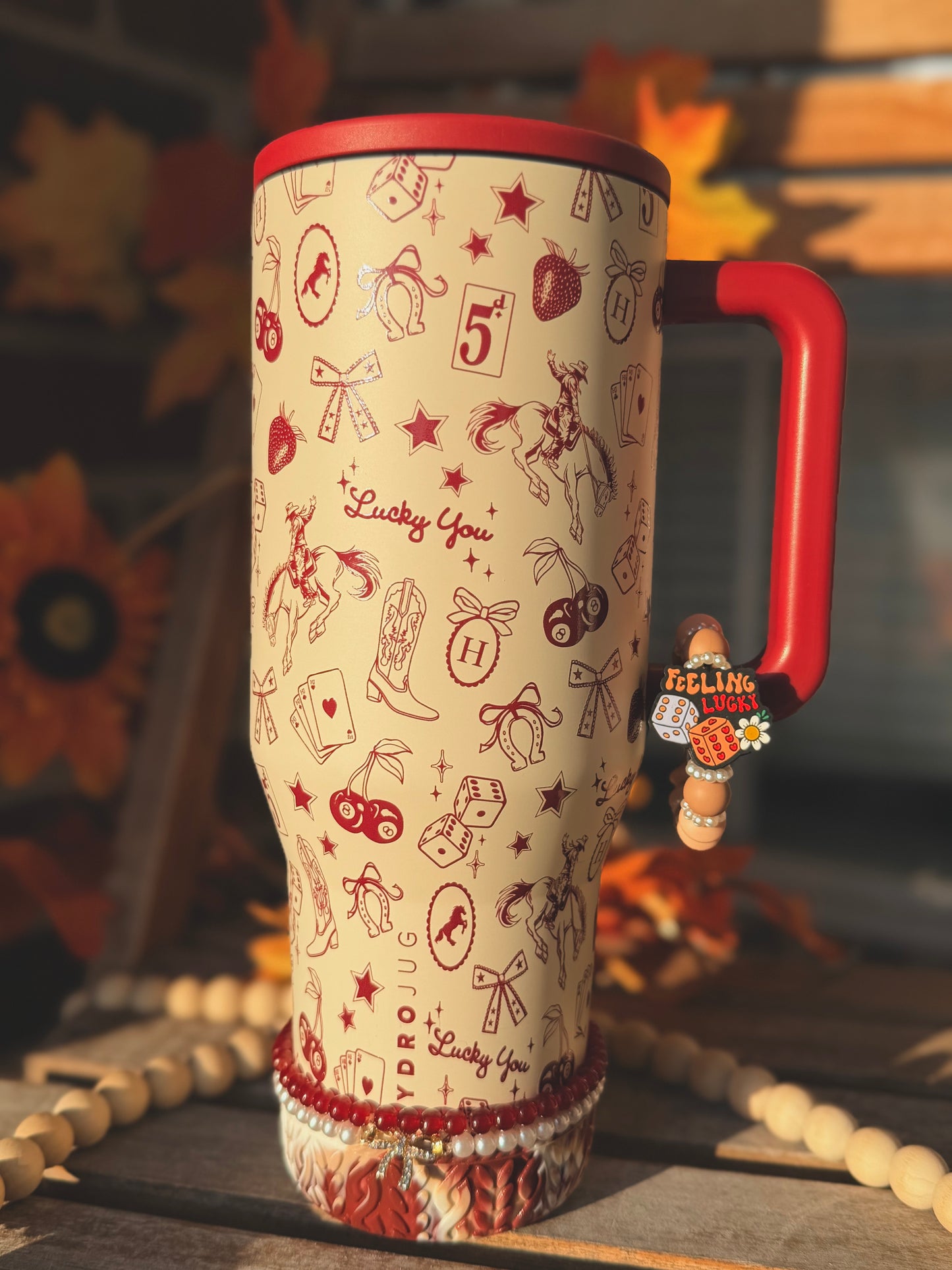 Feeling lucky handle charm