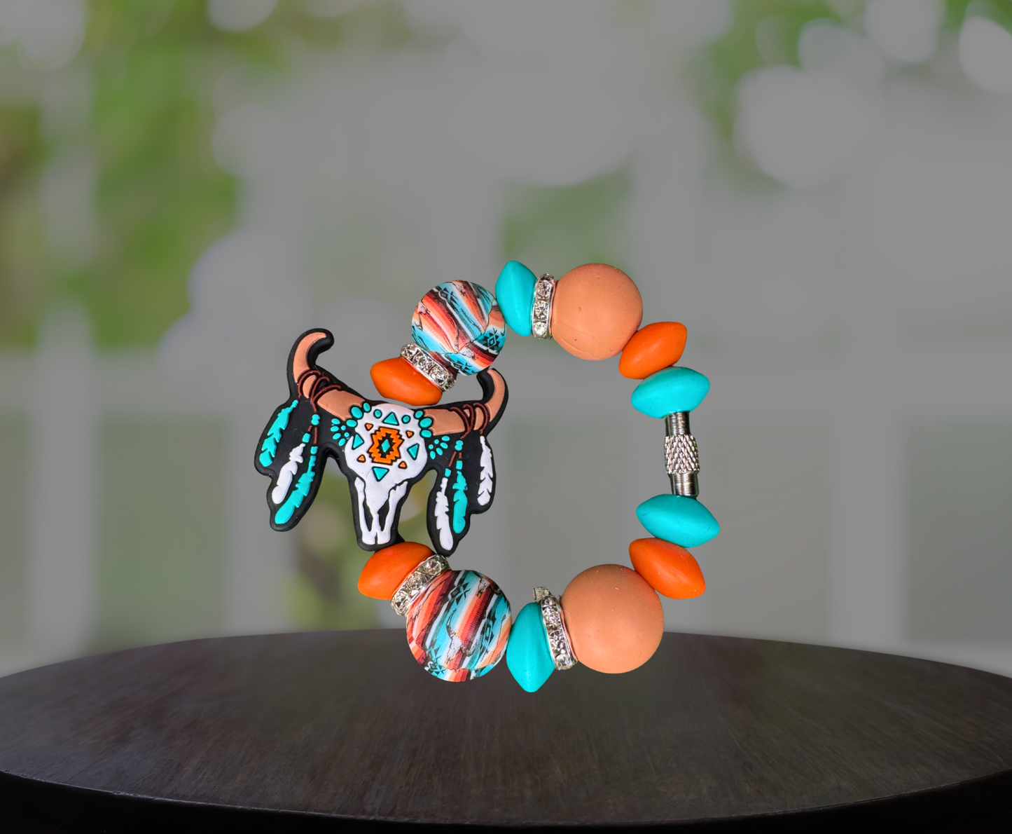 Aztec Bones Silicone Handle Charm