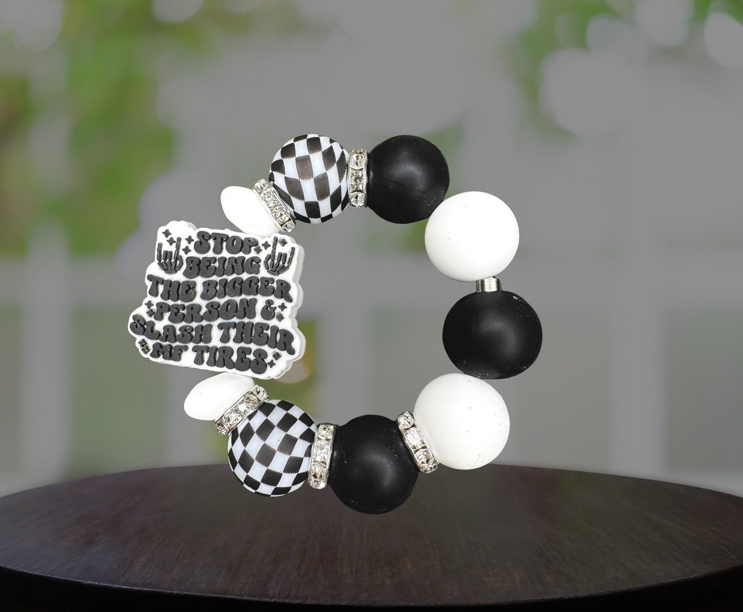 Stop Being The Bigger Person Silicone Handle Charm