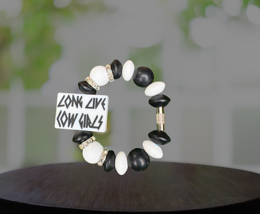 Long Live Cow Girls Silicone Handle Charm