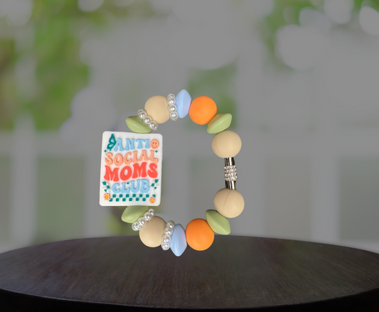 Anti Social Moms Club Silicone Handle Charm