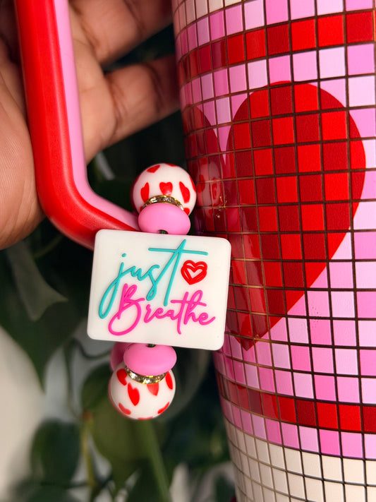 Just Breathe Handle Charm (double sided)