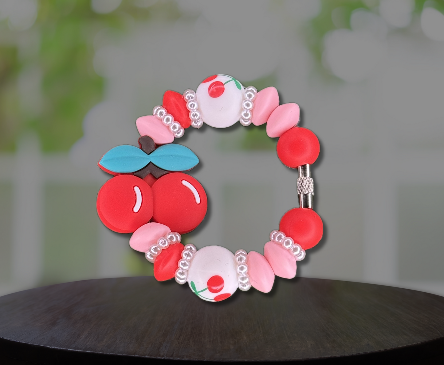 Sweet Cherry Silicone Handle Charm