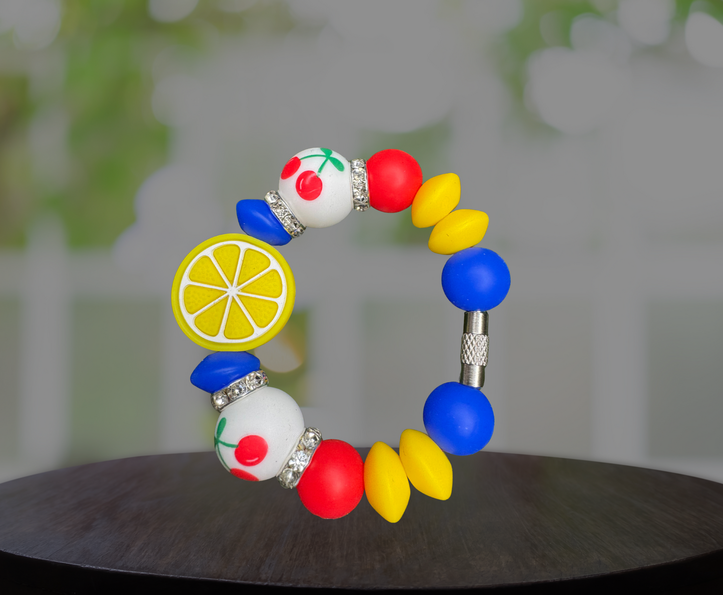 Cherry Lemon Pop Silicone Handle Charm