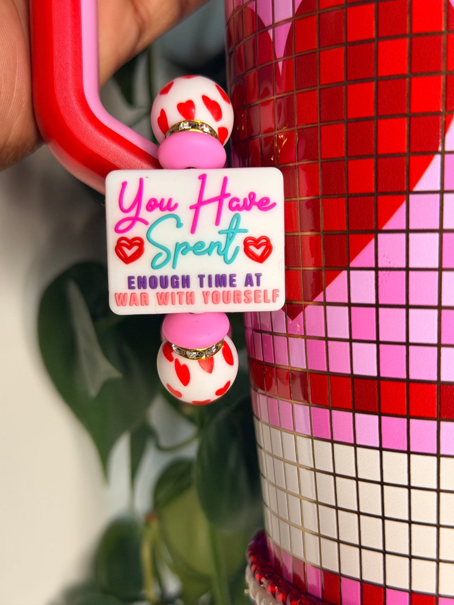 Just Breathe Handle Charm (double sided)