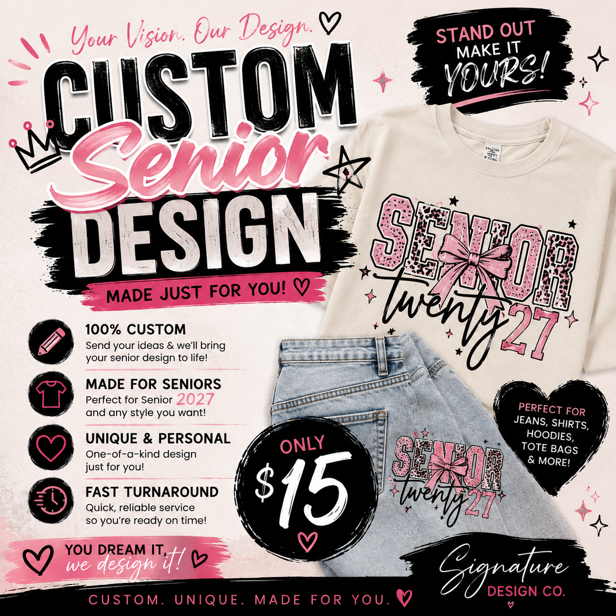 Custom Senior 2027 DESIGN ONLY
