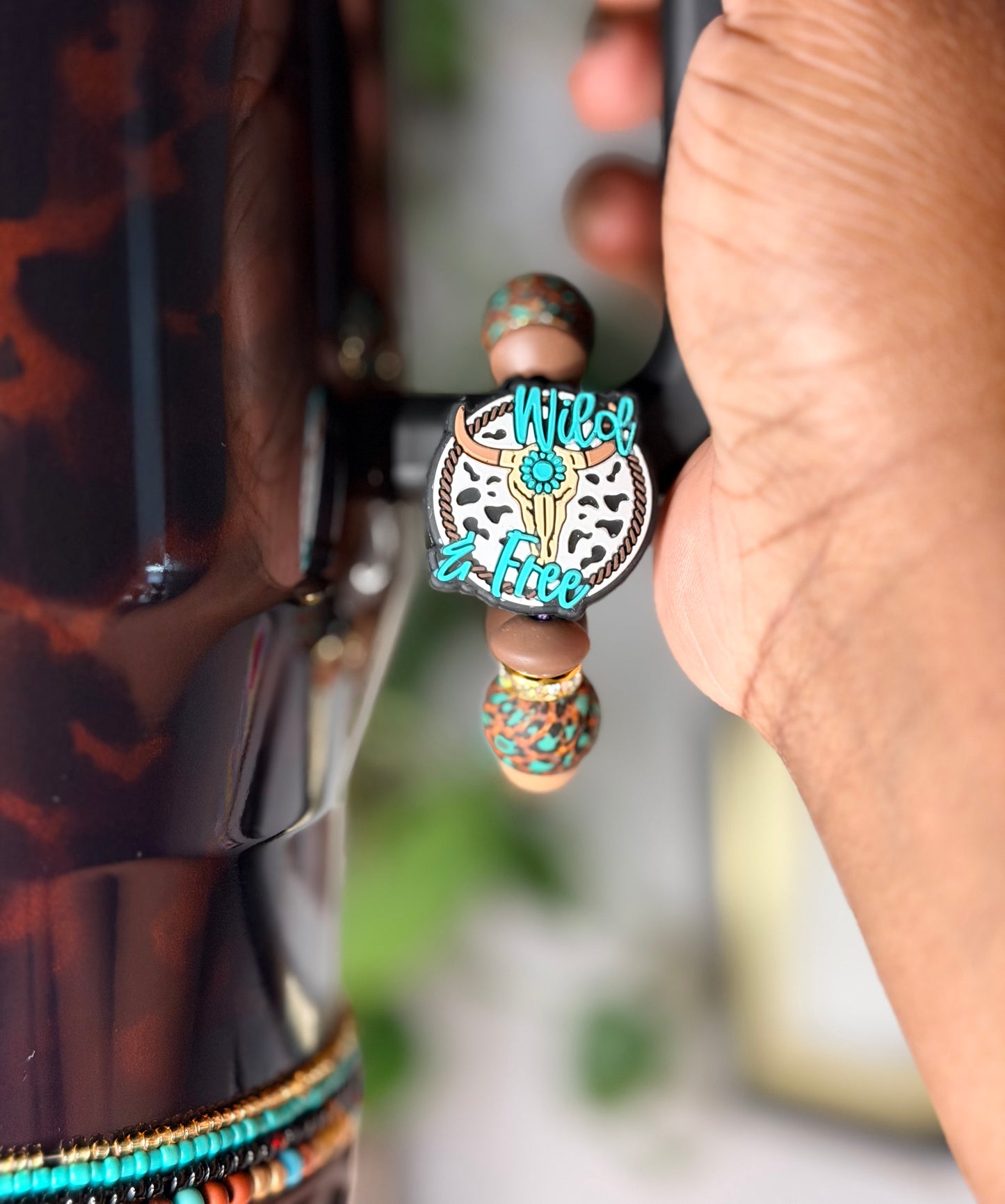 Wild and Free handle charm