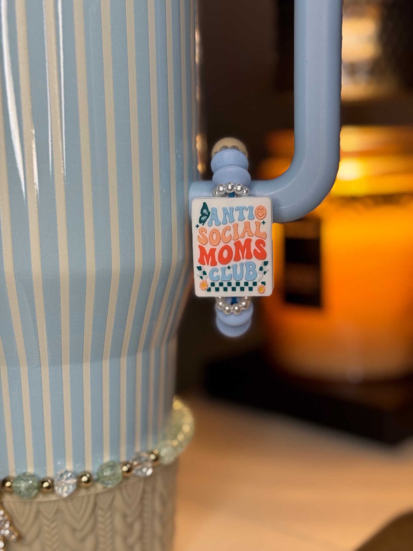 Anti Social Moms Club Silicone Handle Charm